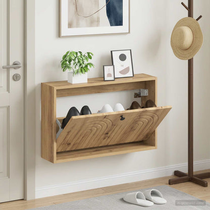 Wandmontierter Schuhschrank ALKMAAR 71 x 17 x 43 cm