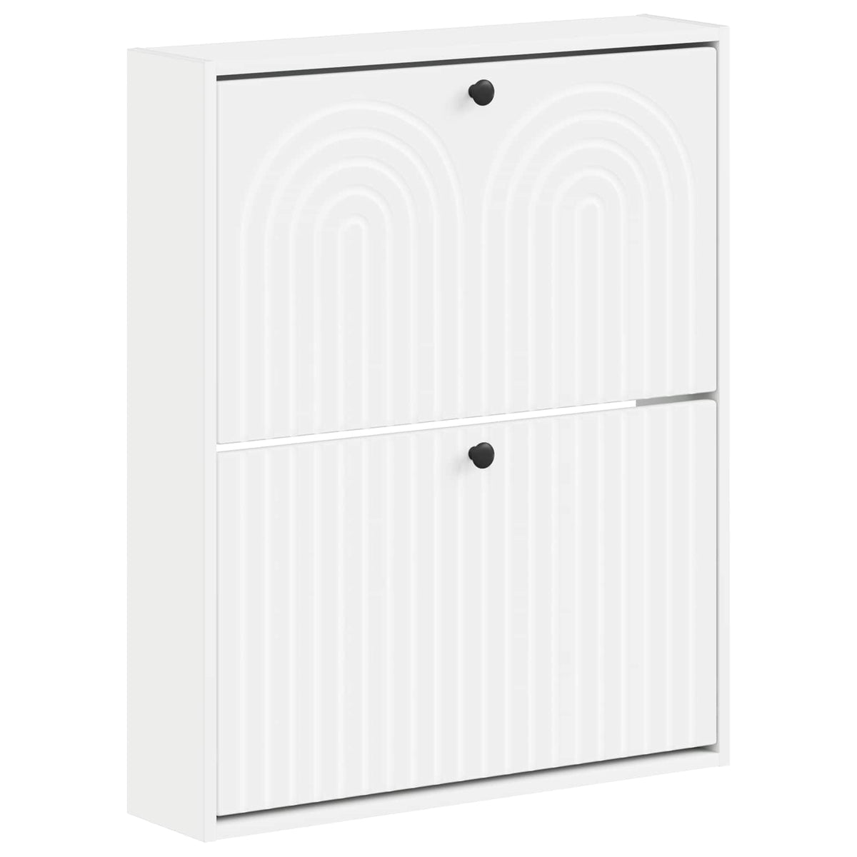 Wandmontierter Schuhschrank ALKMAAR 71 x 17 x 86 cm Weiß