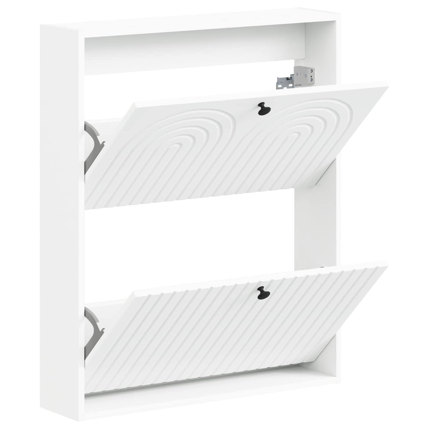 Wandmontierter Schuhschrank ALKMAAR 71 x 17 x 86 cm Weiß