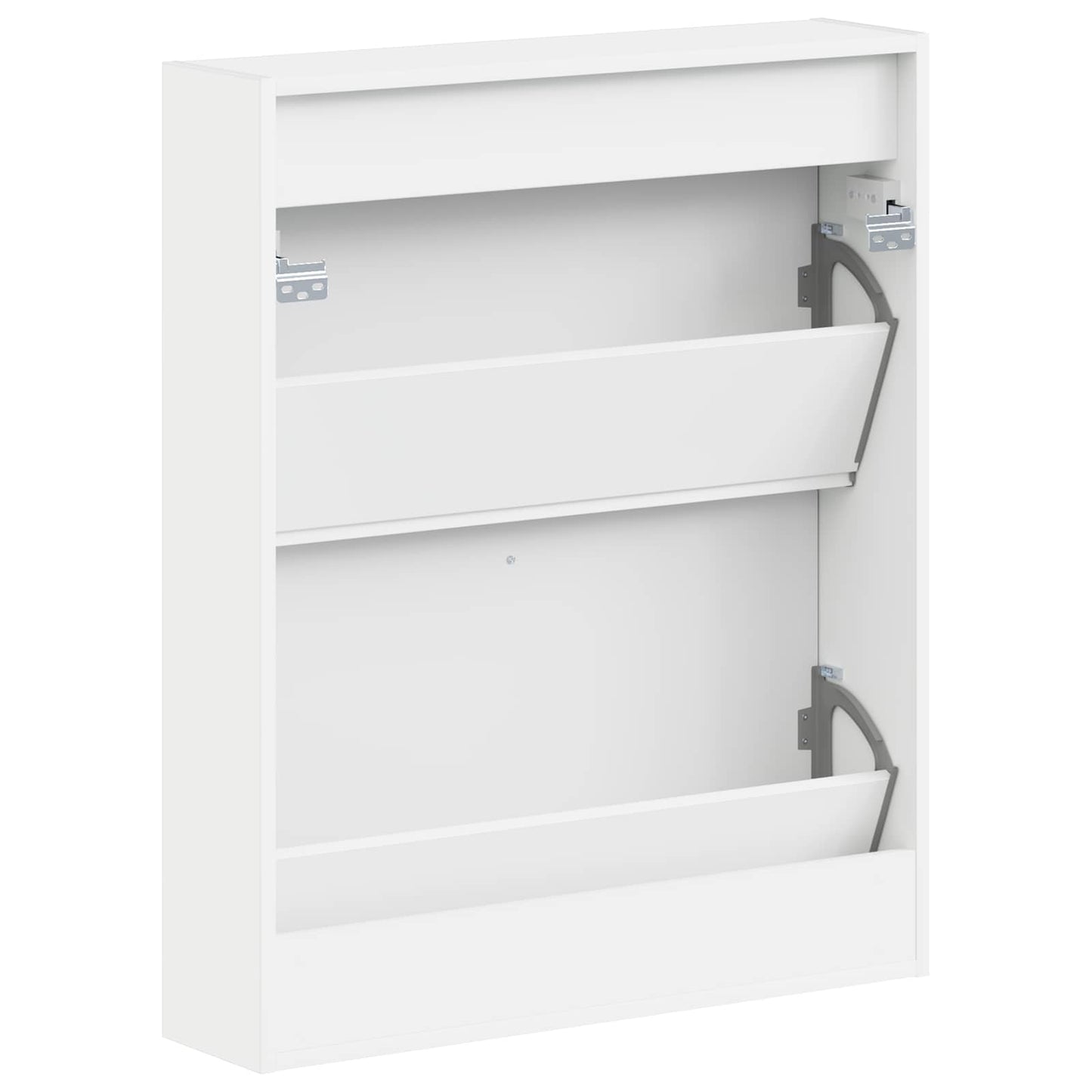 Wandmontierter Schuhschrank ALKMAAR 71 x 17 x 86 cm Weiß
