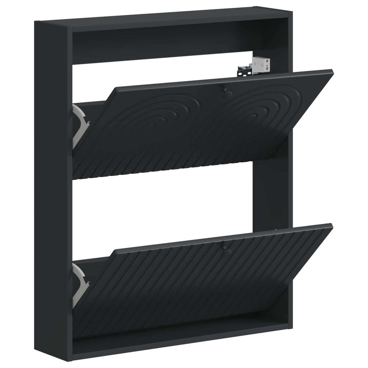 Wandmontierter Schuhschrank ALKMAAR 71 x 17 x 86 cm Schwarz