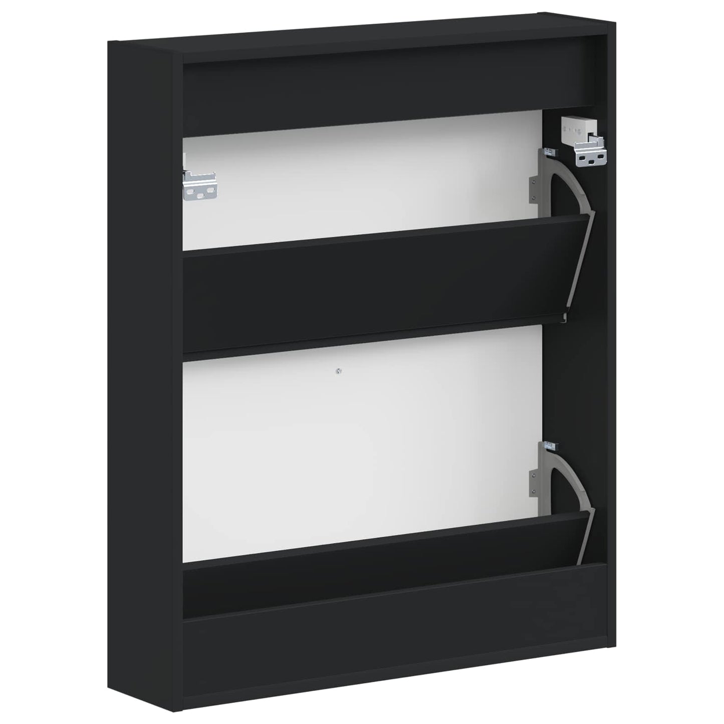 Wandmontierter Schuhschrank ALKMAAR 71 x 17 x 86 cm Schwarz