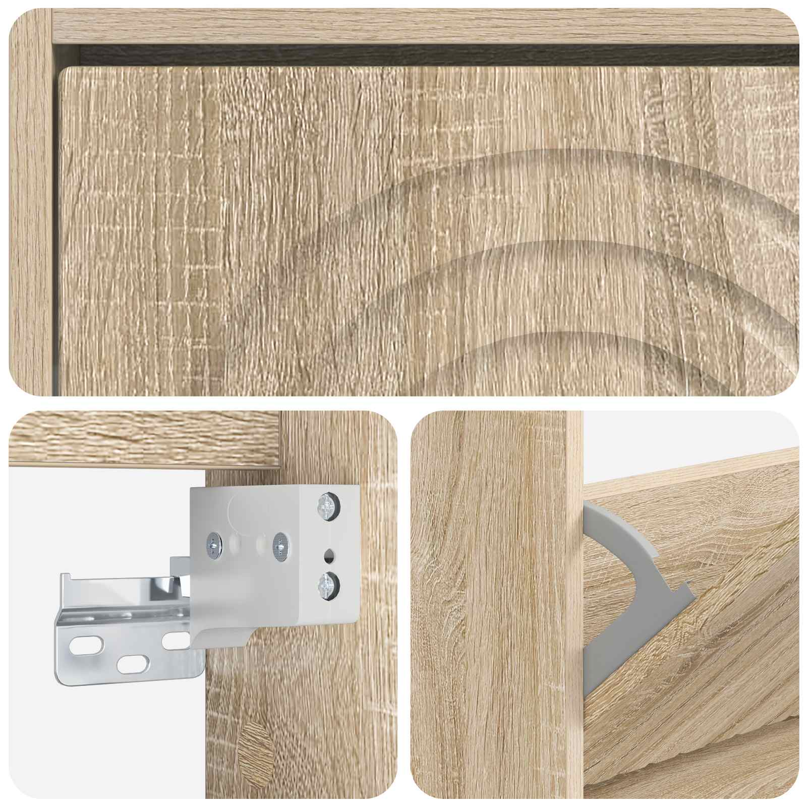 Wandmontierter Schuhschrank ALKMAAR 71 x 17 x 86 cm