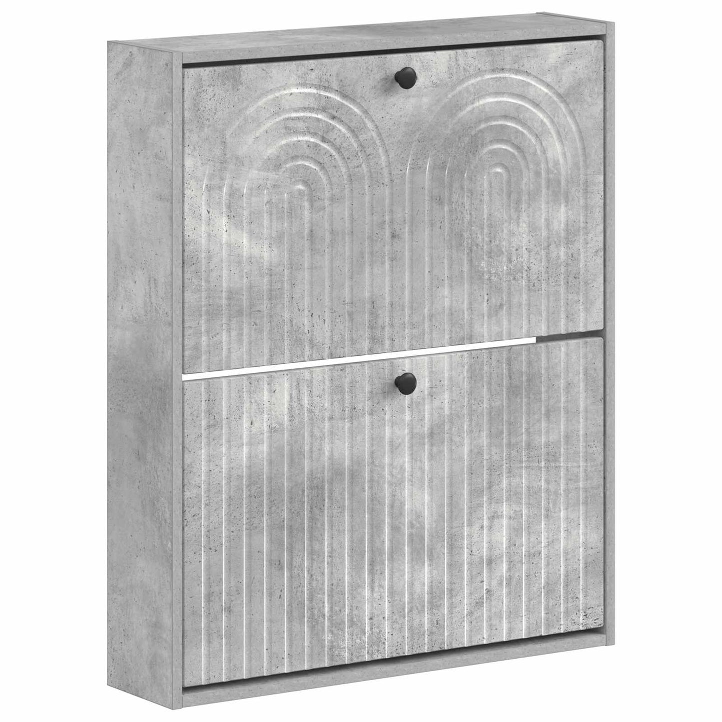 Wandmontierter Schuhschrank ALKMAAR 71 x 17 x 86 cm Betongrau