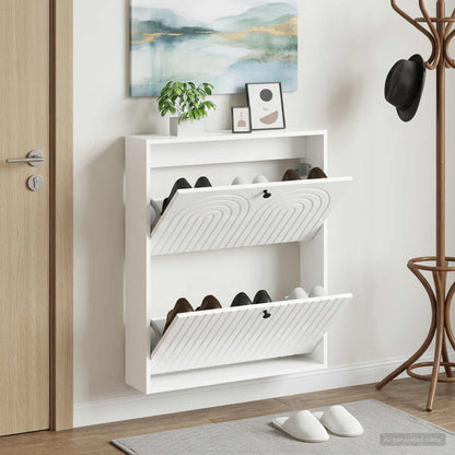 Wandmontierter Schuhschrank ALKMAAR 71 x 17 x 86 cm