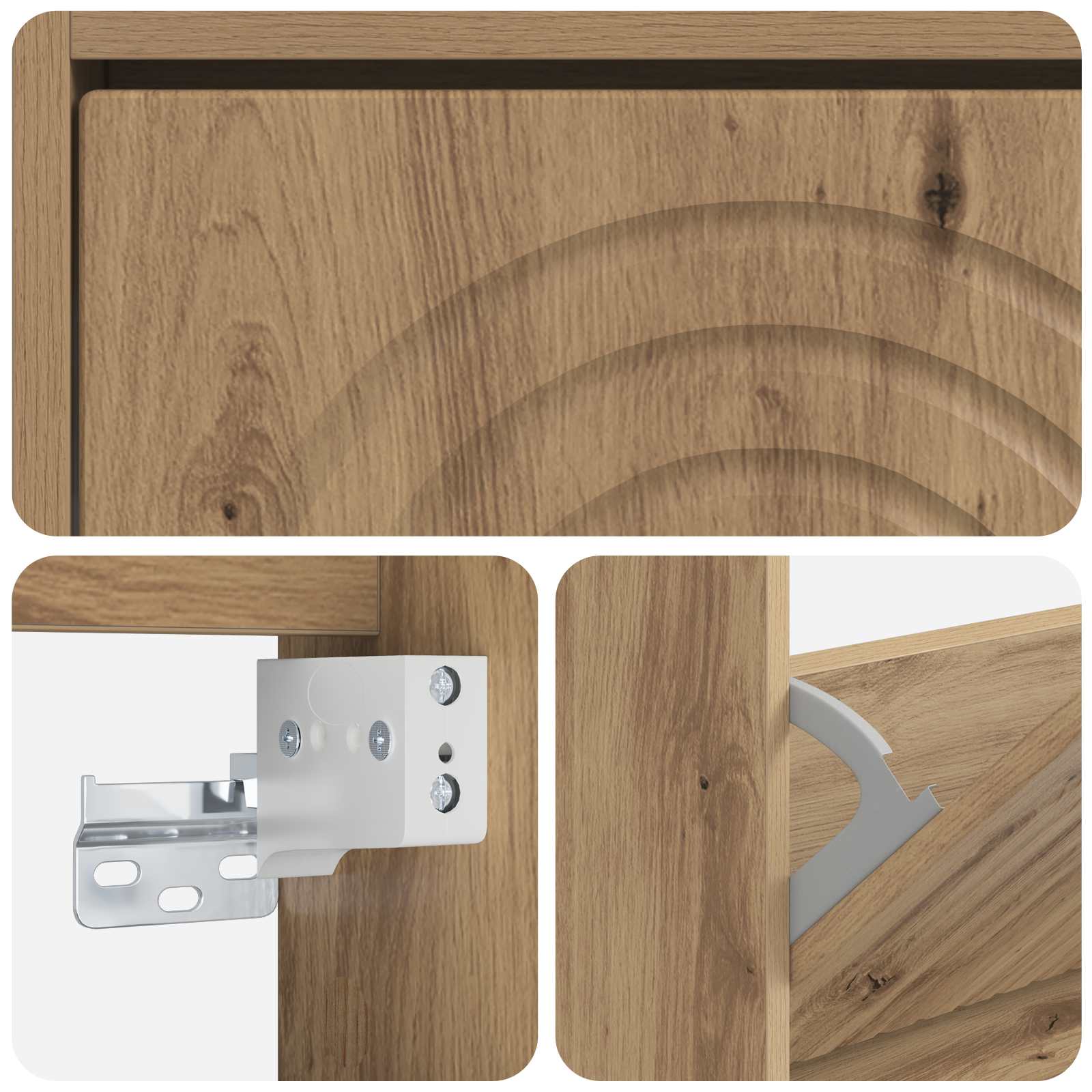 Wandmontierter Schuhschrank ALKMAAR 71 x 17 x 86 cm
