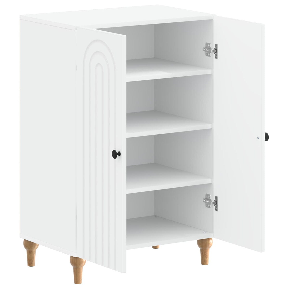 Schuhschrank ALKMAAR 59,5 x 39,5 x 90 cm Holzwerkstoff Weiß