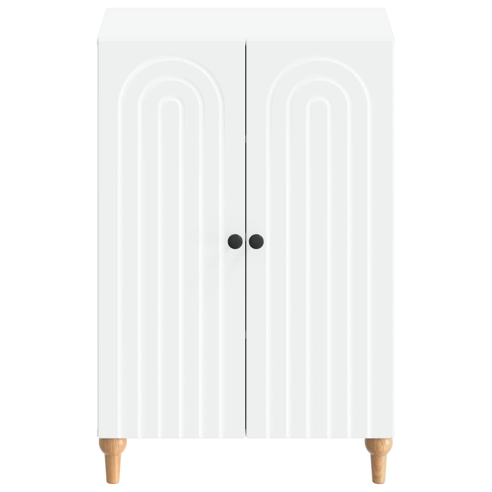 Schuhschrank ALKMAAR 59,5 x 39,5 x 90 cm Holzwerkstoff Weiß