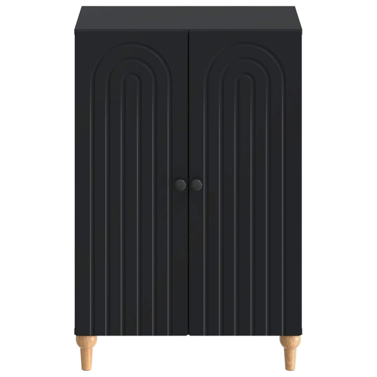 Schuhschrank ALKMAAR 59,5 x 39,5 x 90 cm Holzwerkstoff Schwarz