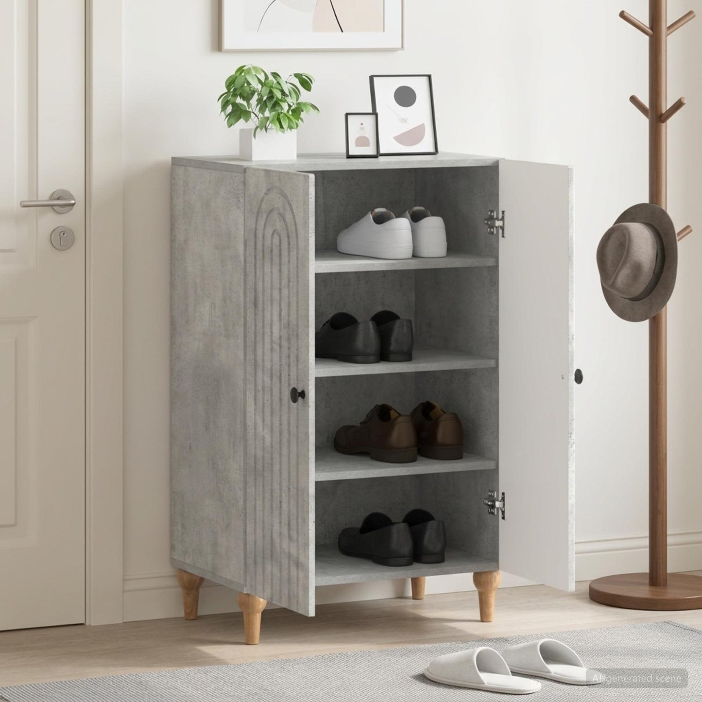Schuhschrank ALKMAAR 59,5 x 39,5 x 90 cm Holzwerkstoff