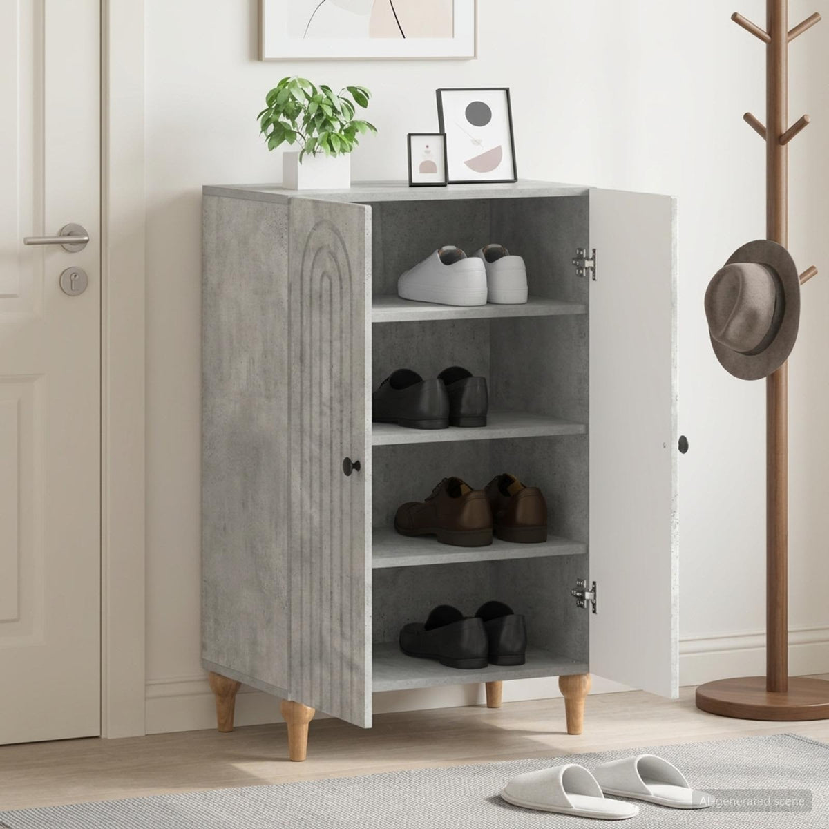 Schuhschrank ALKMAAR 59,5 x 39,5 x 90 cm Holzwerkstoff