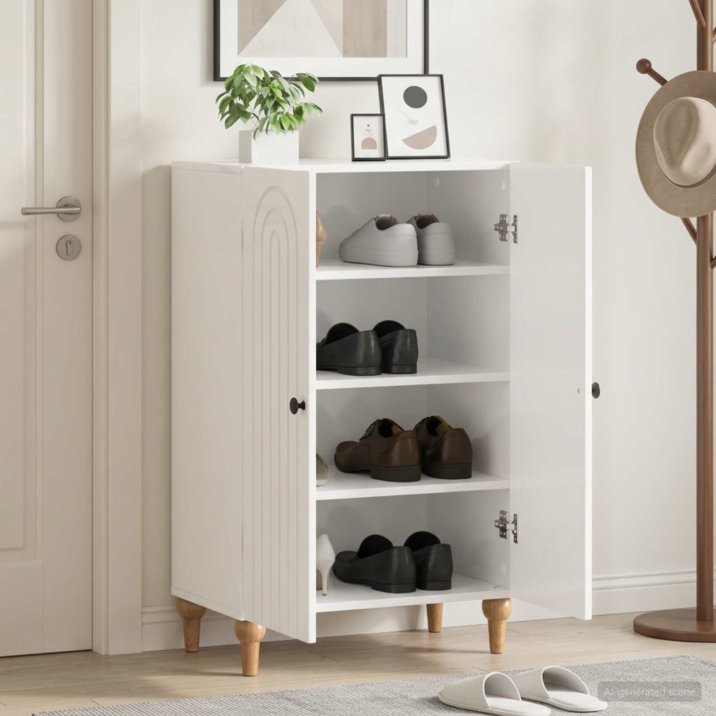 Schuhschrank ALKMAAR 59,5 x 39,5 x 90 cm Holzwerkstoff