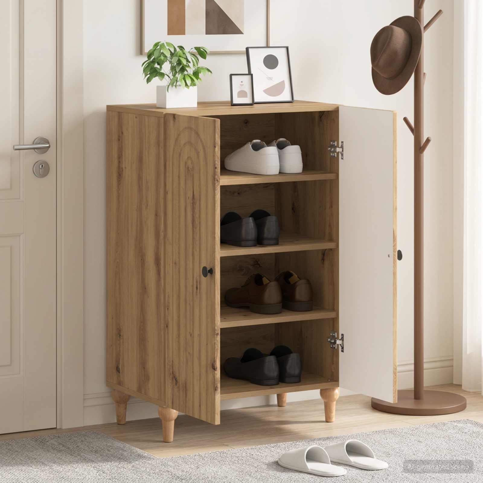 Schuhschrank ALKMAAR 59,5 x 39,5 x 90 cm Holzwerkstoff