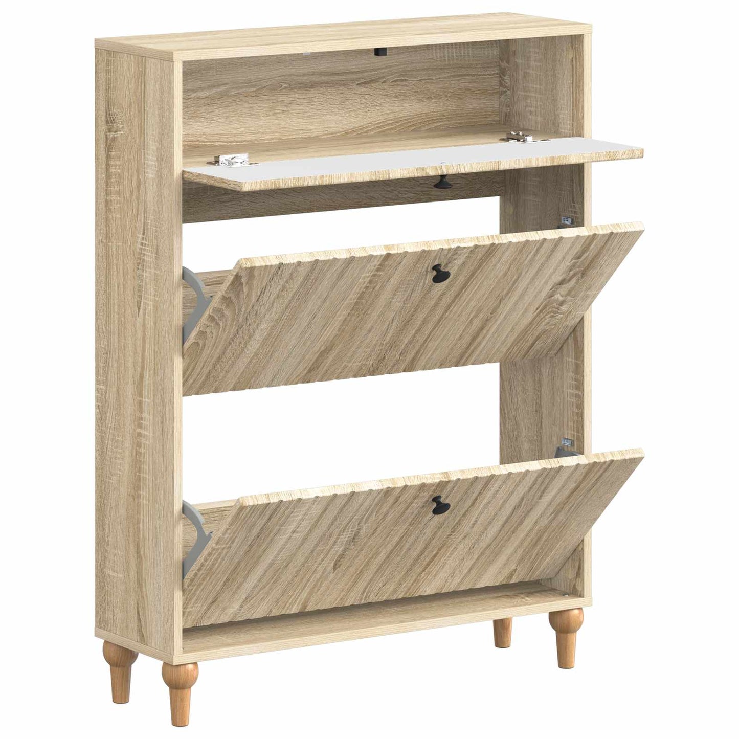 Schuhschrank ALKMAAR 78 x 24 x 103 cm Holzwerkstoff