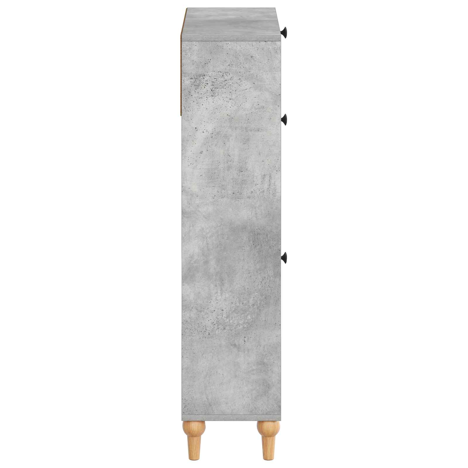Schuhschrank ALKMAAR 78 x 24 x 103 cm Holzwerkstoff Betongrau
