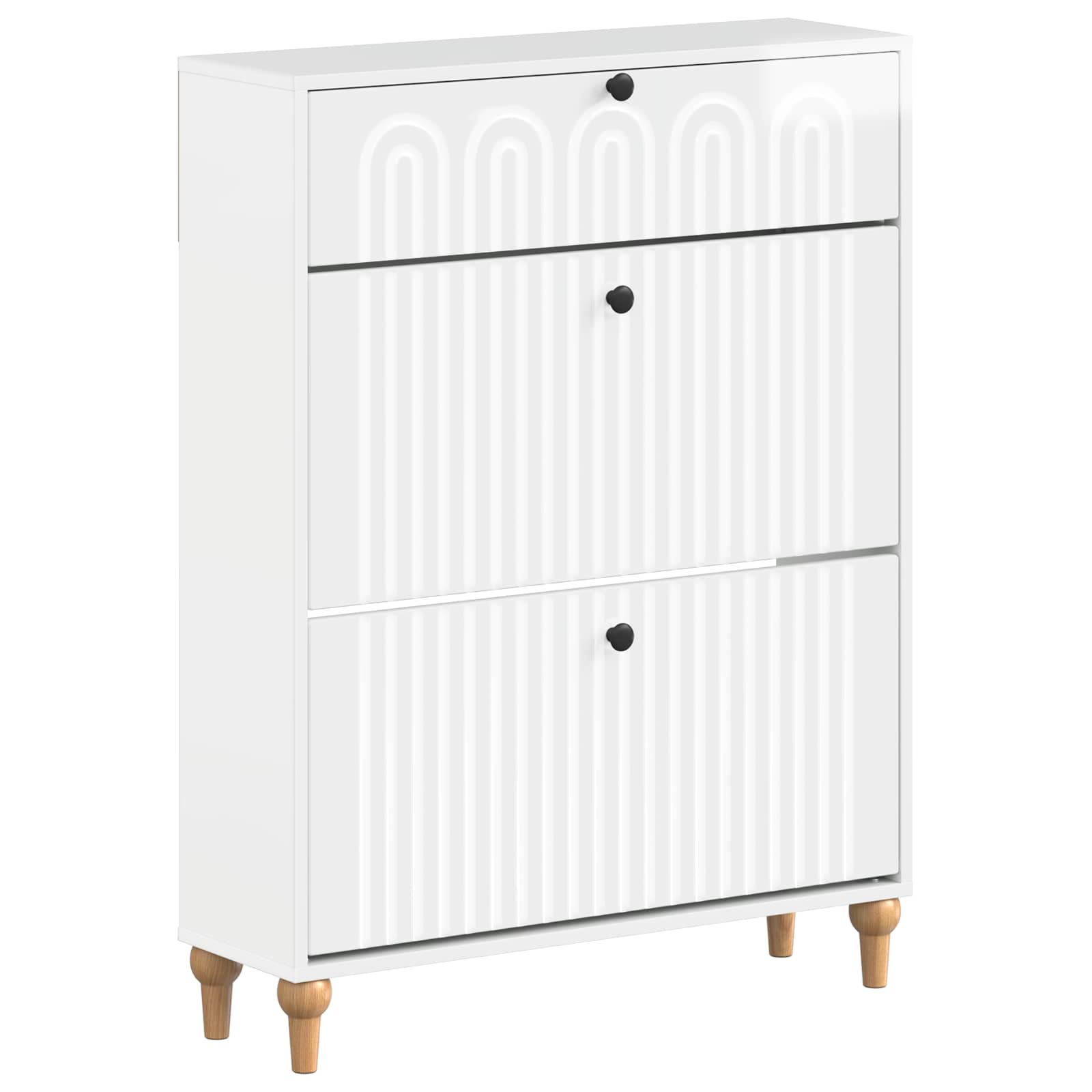 Schuhschrank ALKMAAR 78 x 24 x 103 cm Holzwerkstoff