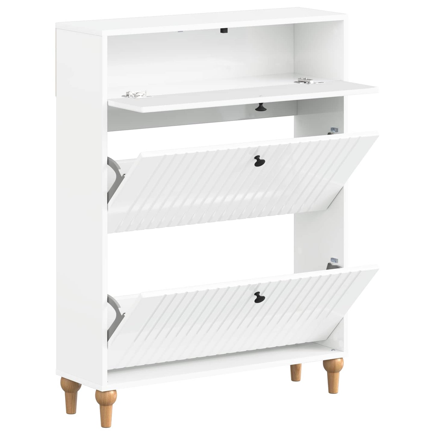Schuhschrank ALKMAAR 78 x 24 x 103 cm Holzwerkstoff