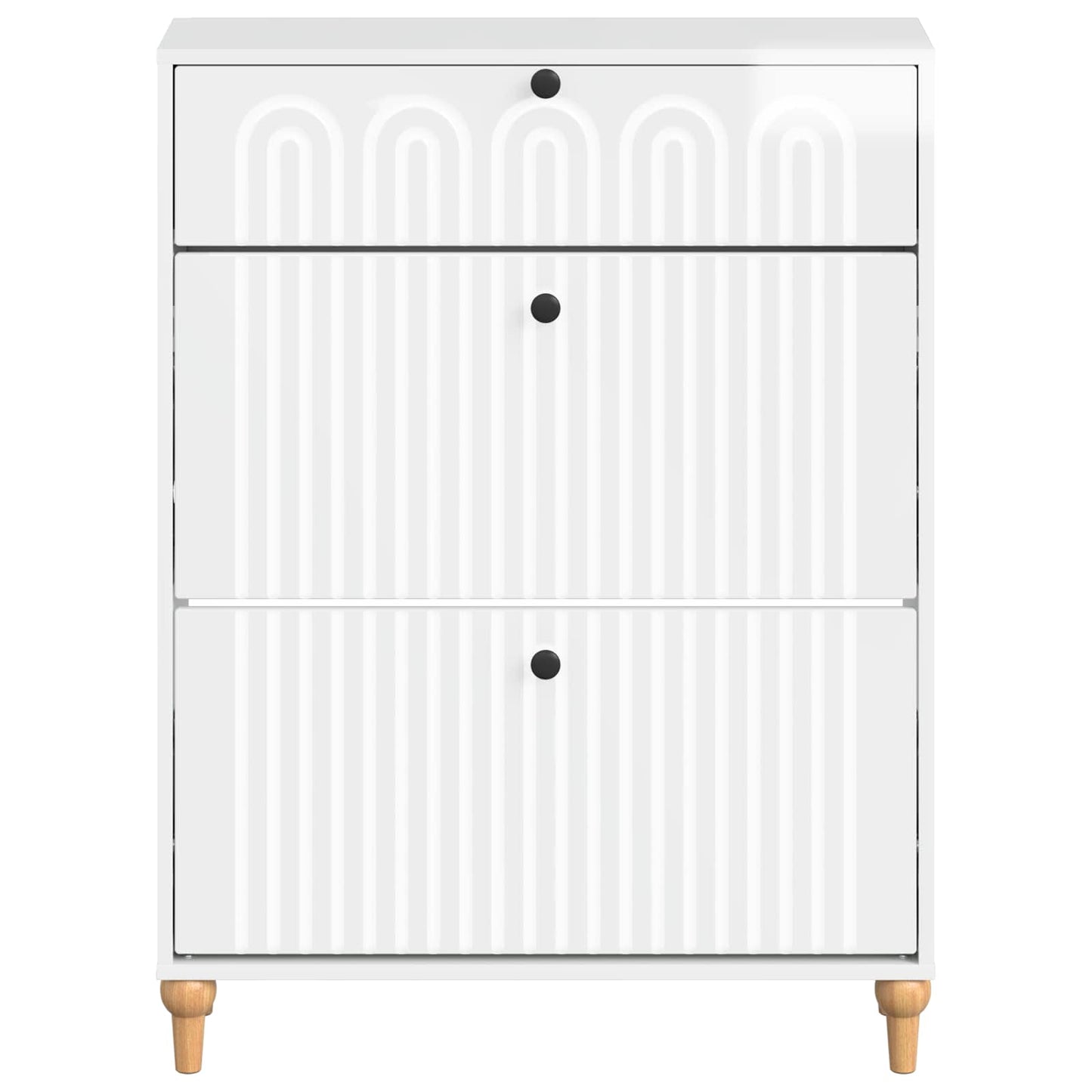 Schuhschrank ALKMAAR 78 x 24 x 103 cm Holzwerkstoff