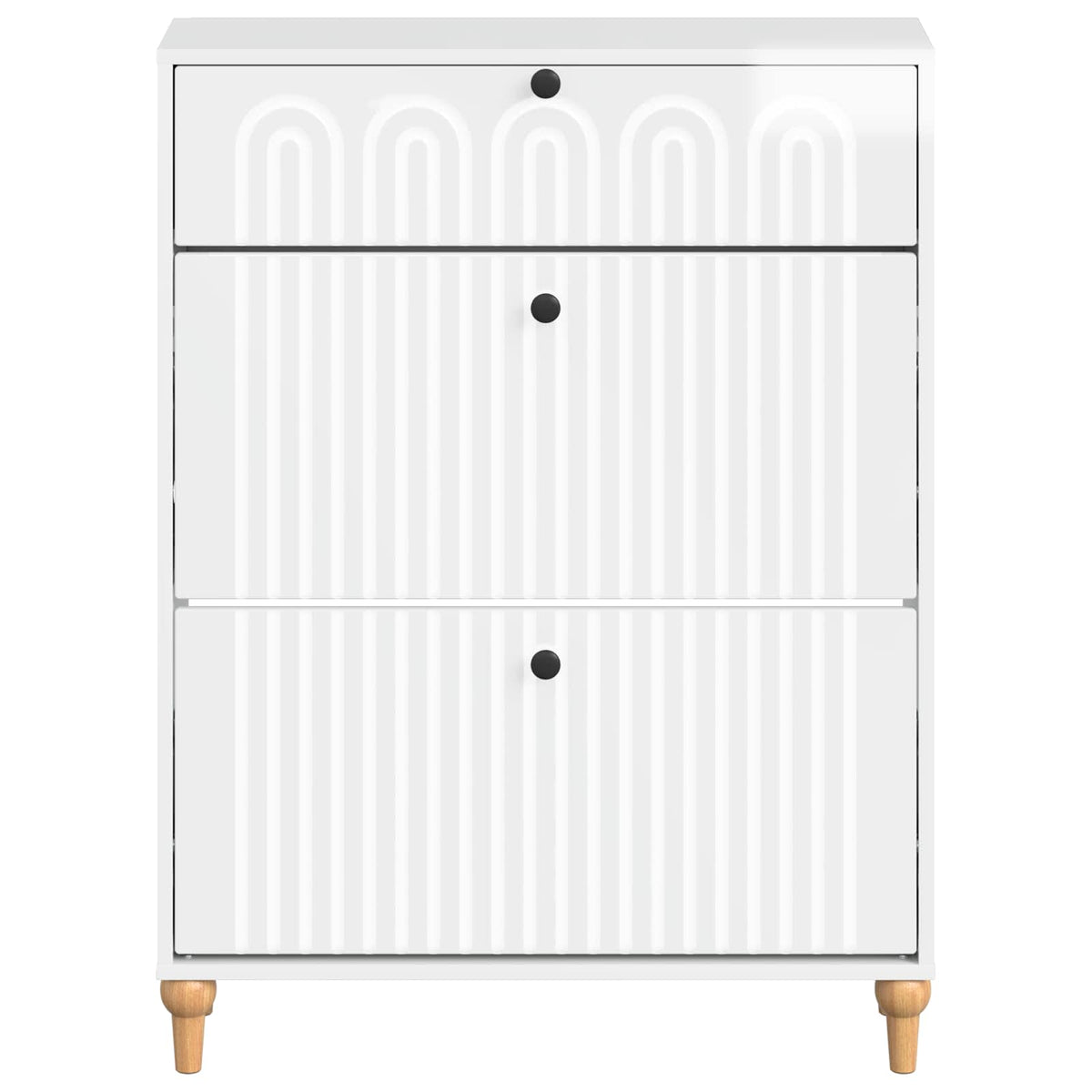 Schuhschrank ALKMAAR 78 x 24 x 103 cm Holzwerkstoff