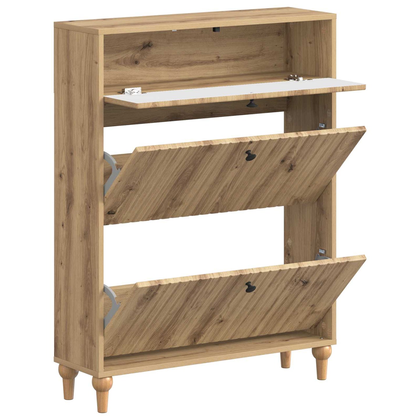 Schuhschrank ALKMAAR 78 x 24 x 103 cm Holzwerkstoff