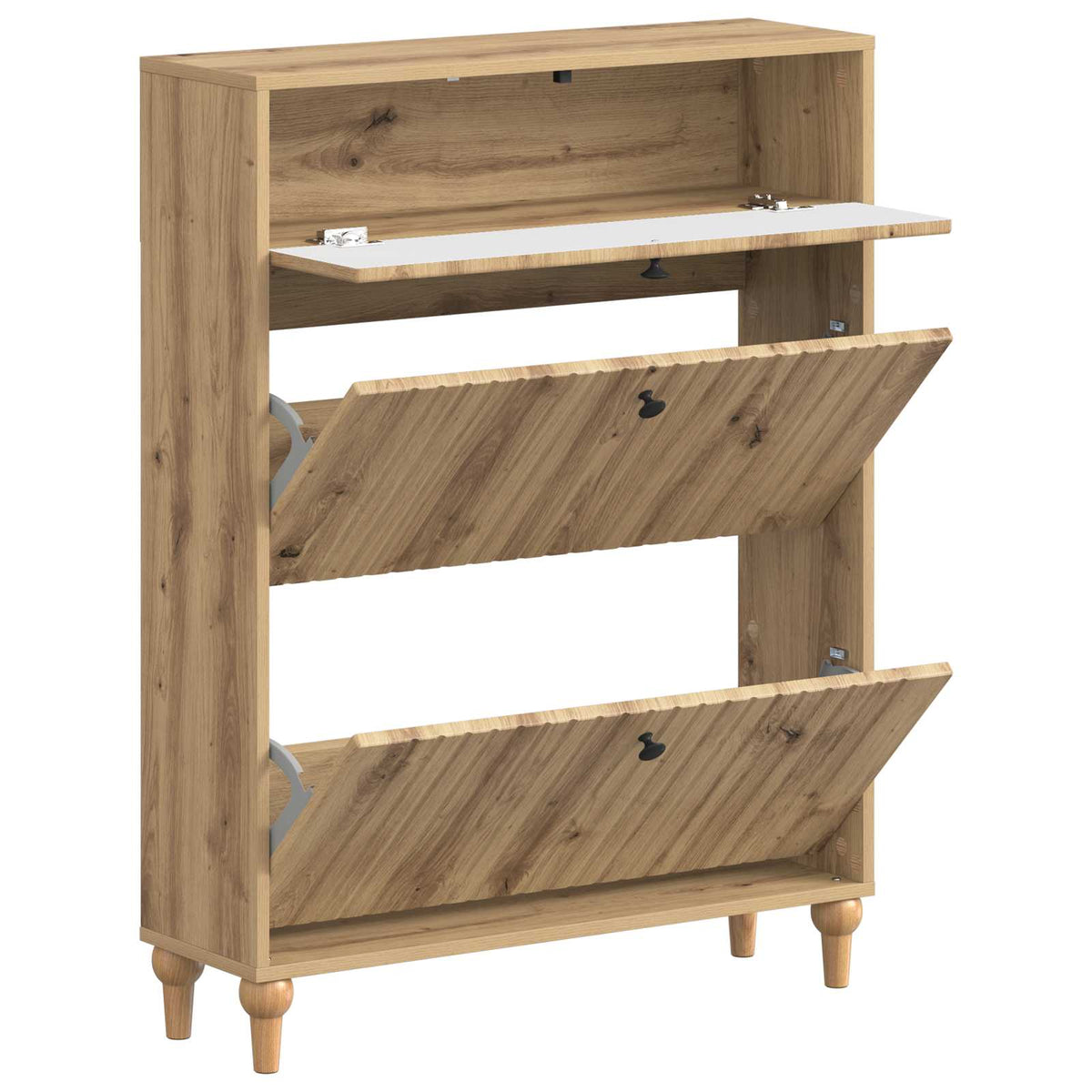 Schuhschrank ALKMAAR 78 x 24 x 103 cm Holzwerkstoff