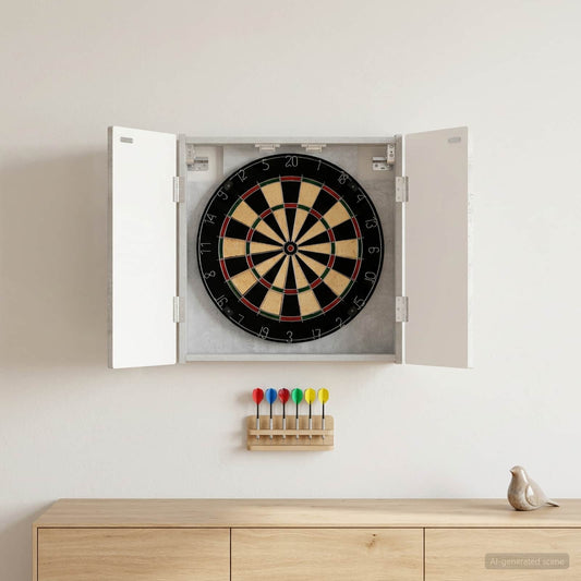 Dartboard Schrank ARNHEM Betongrau 52,5 x 10,5 x 53,5 cm