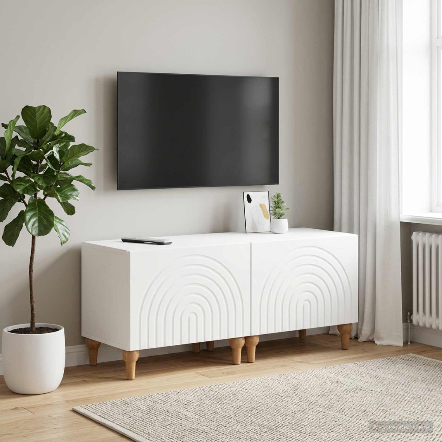 TV-Schrank Weiß Holzwerkstoff