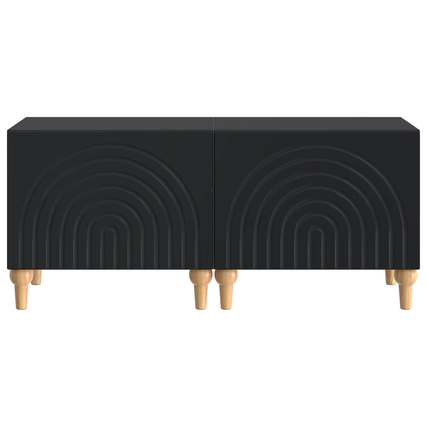 TV-Schrank Schwarz Holzwerkstoff
