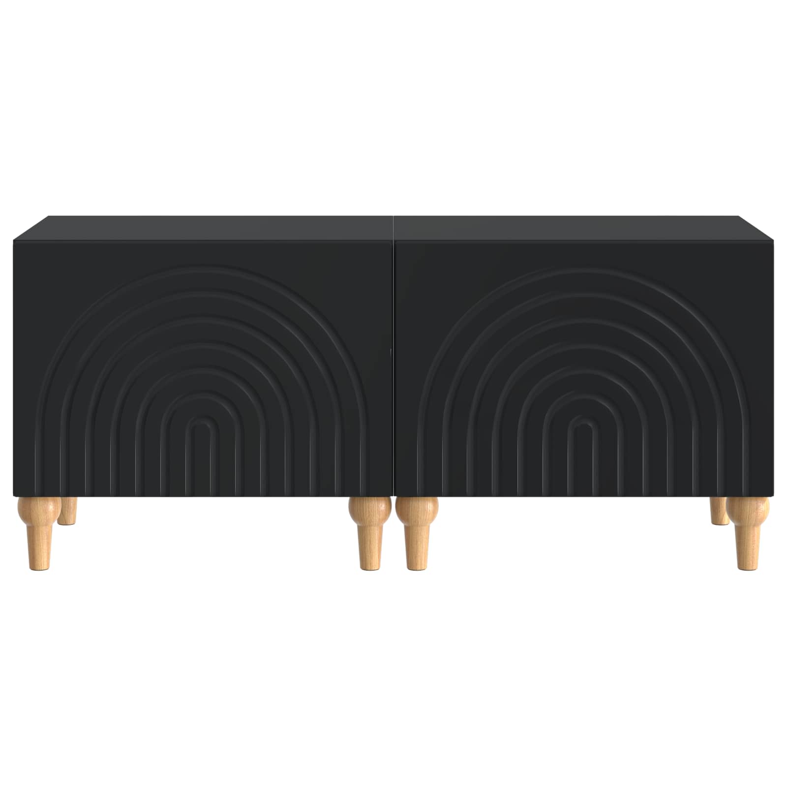 TV-Schrank Schwarz Holzwerkstoff