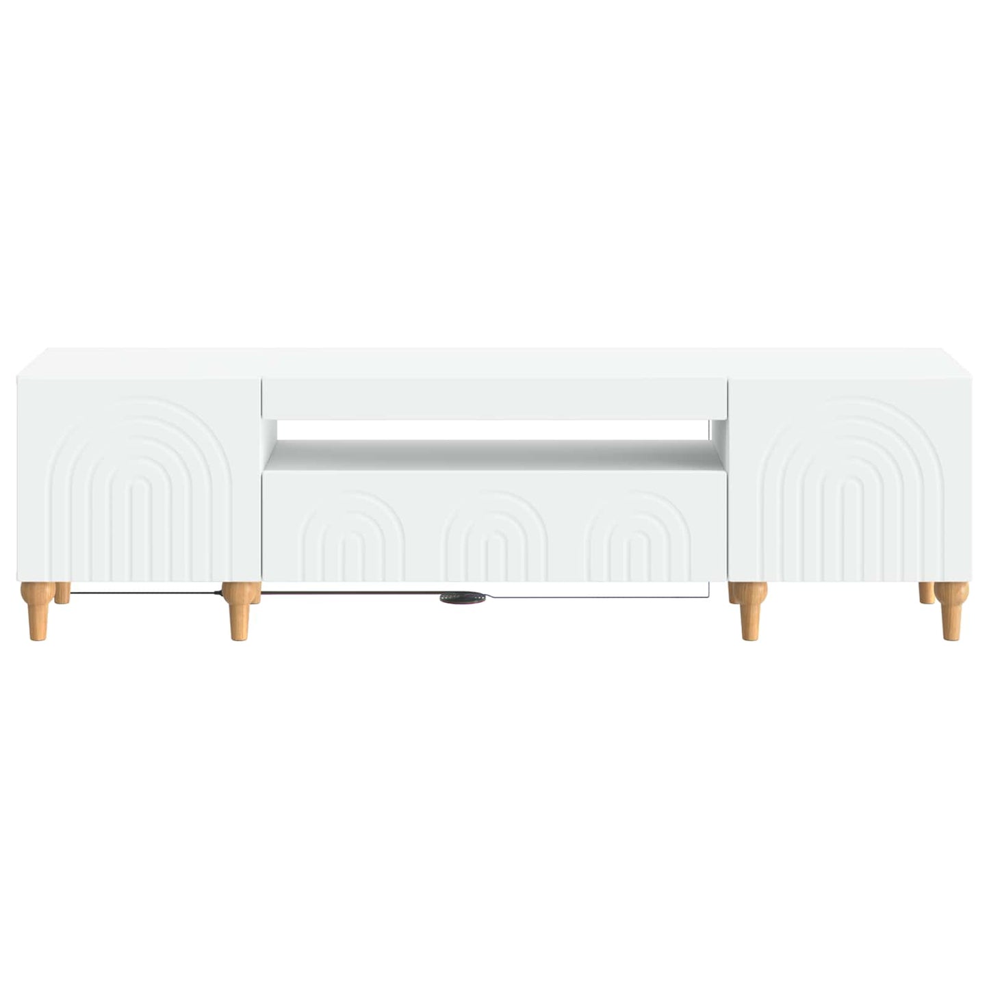 LED-TV-Schrank Weiß Holzwerkstoff