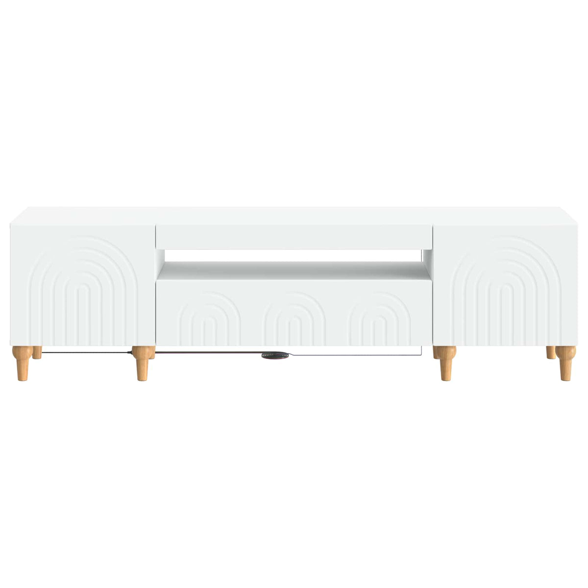 LED-TV-Schrank Weiß Holzwerkstoff