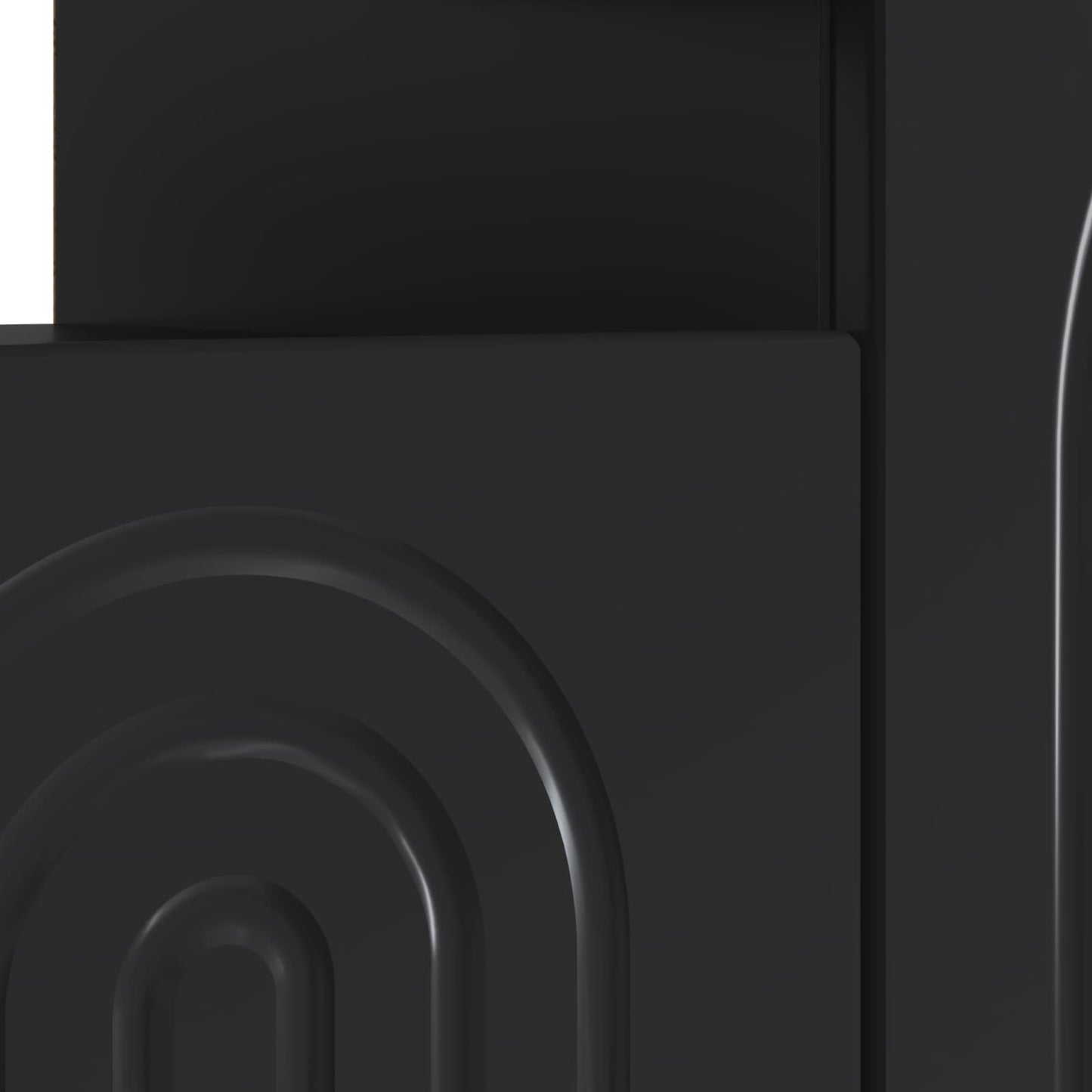 LED-TV-Schrank Schwarz Holzwerkstoff