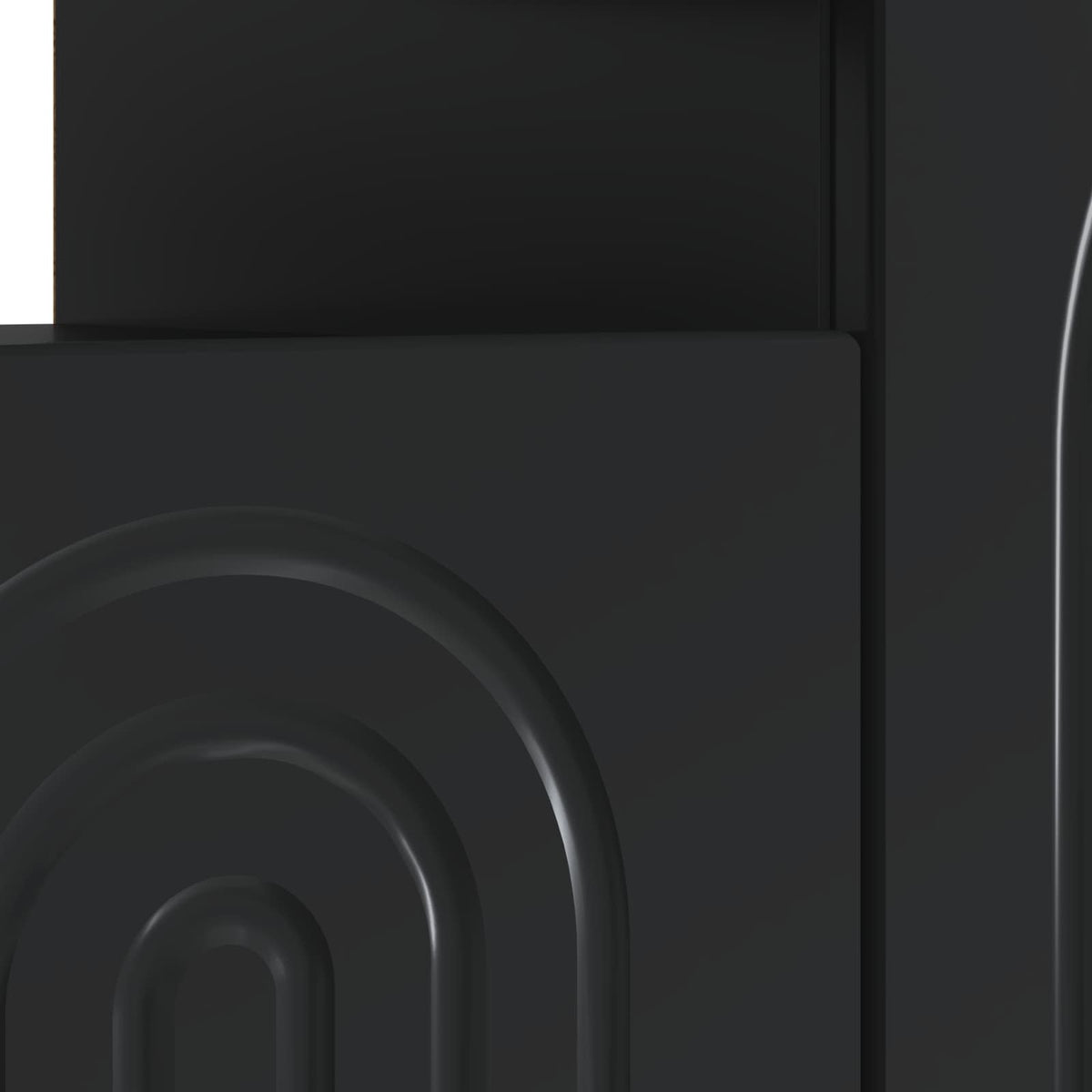 LED-TV-Schrank Schwarz Holzwerkstoff