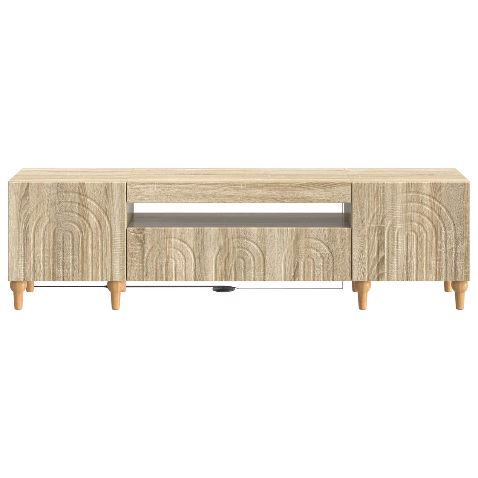 LED-TV-Schrank Sonoma-Eiche Holzwerkstoff