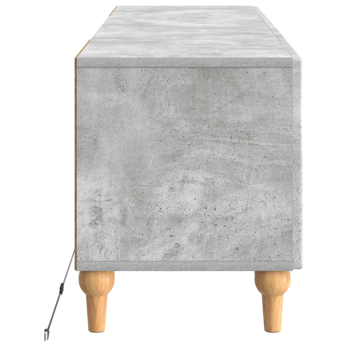 LED-TV-Schrank Betongrau Holzwerkstoff