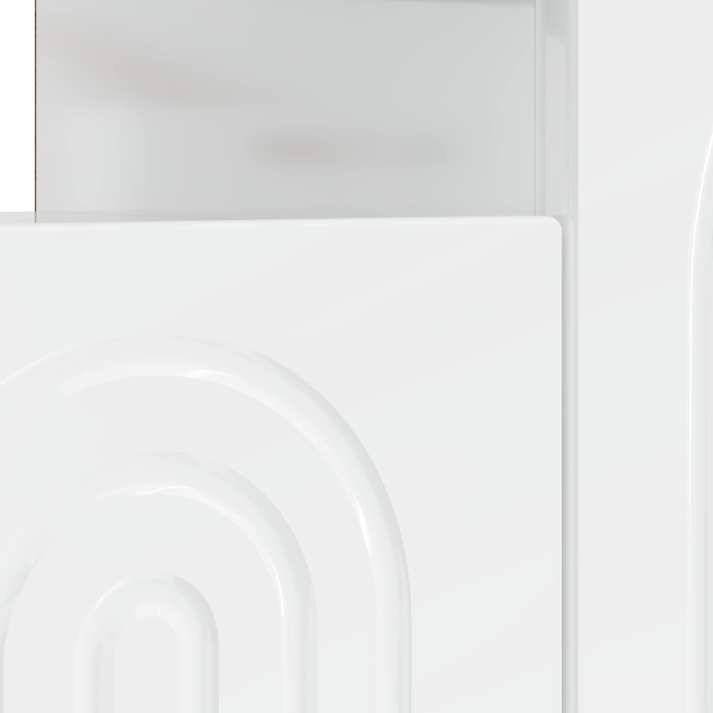 LED-TV-Schrank Hochglanz Weiß Holzwerkstoff