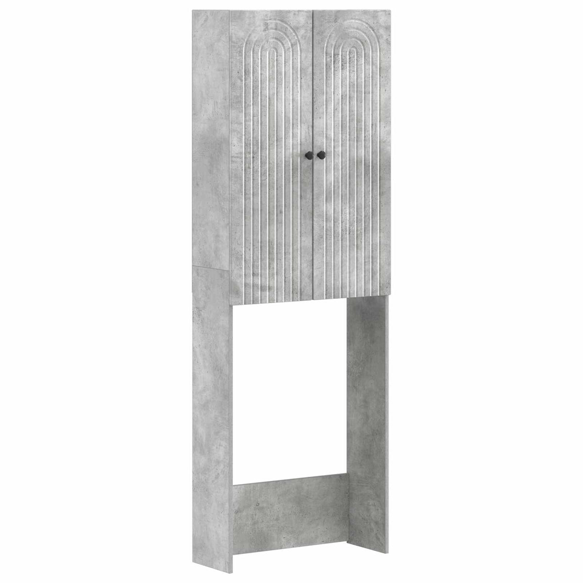 Toilettenschrank ALKMAAR Betongrau 66 x 25,5 x 190 cm