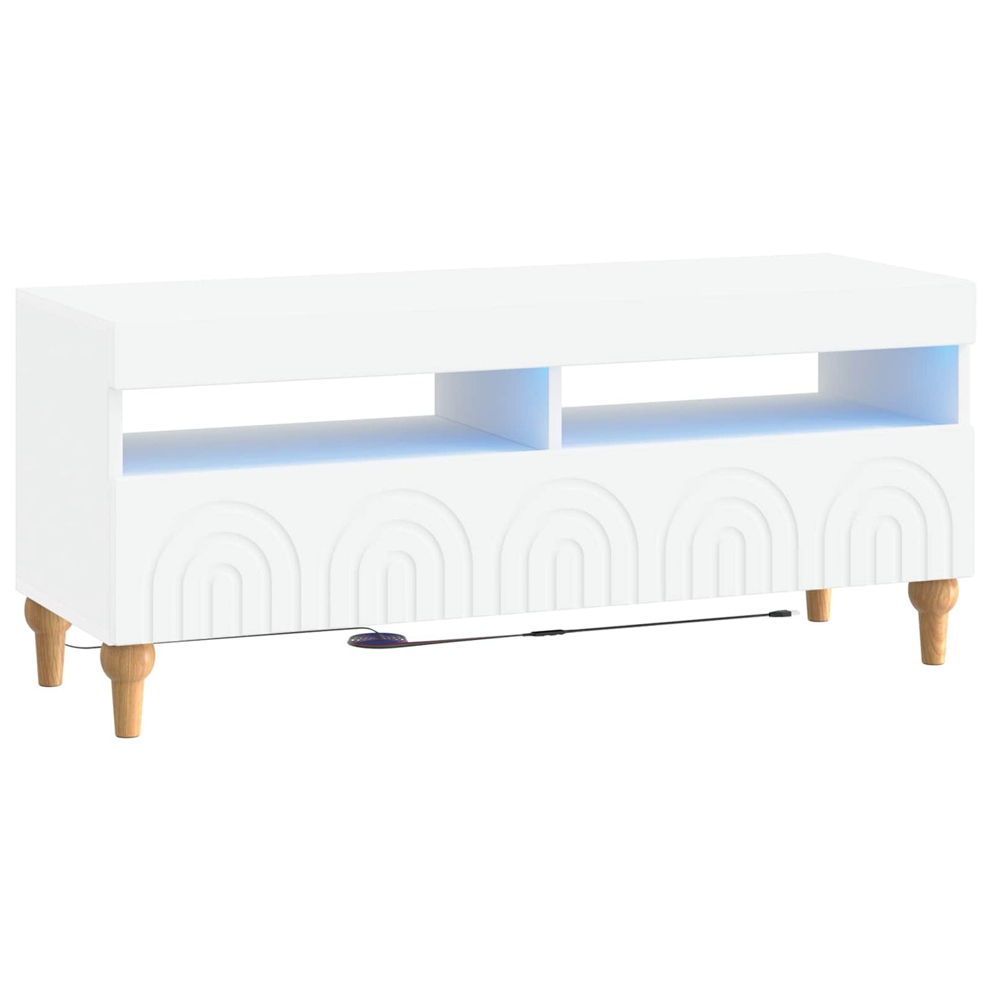 LED-TV-Schrank Weiß Holzwerkstoff