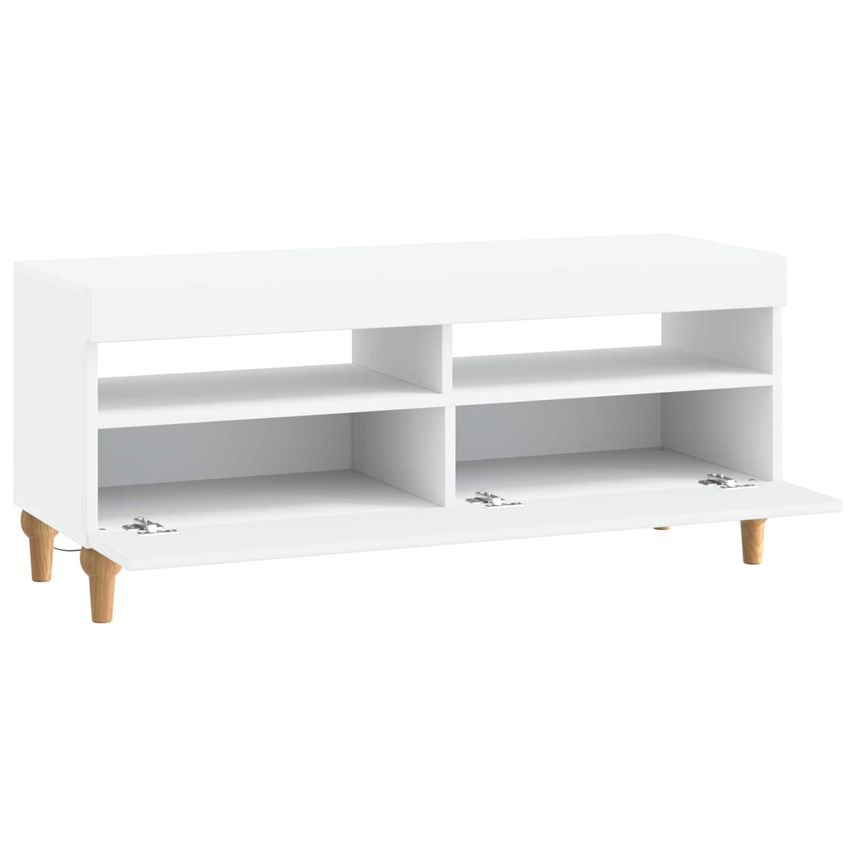 LED-TV-Schrank Weiß Holzwerkstoff