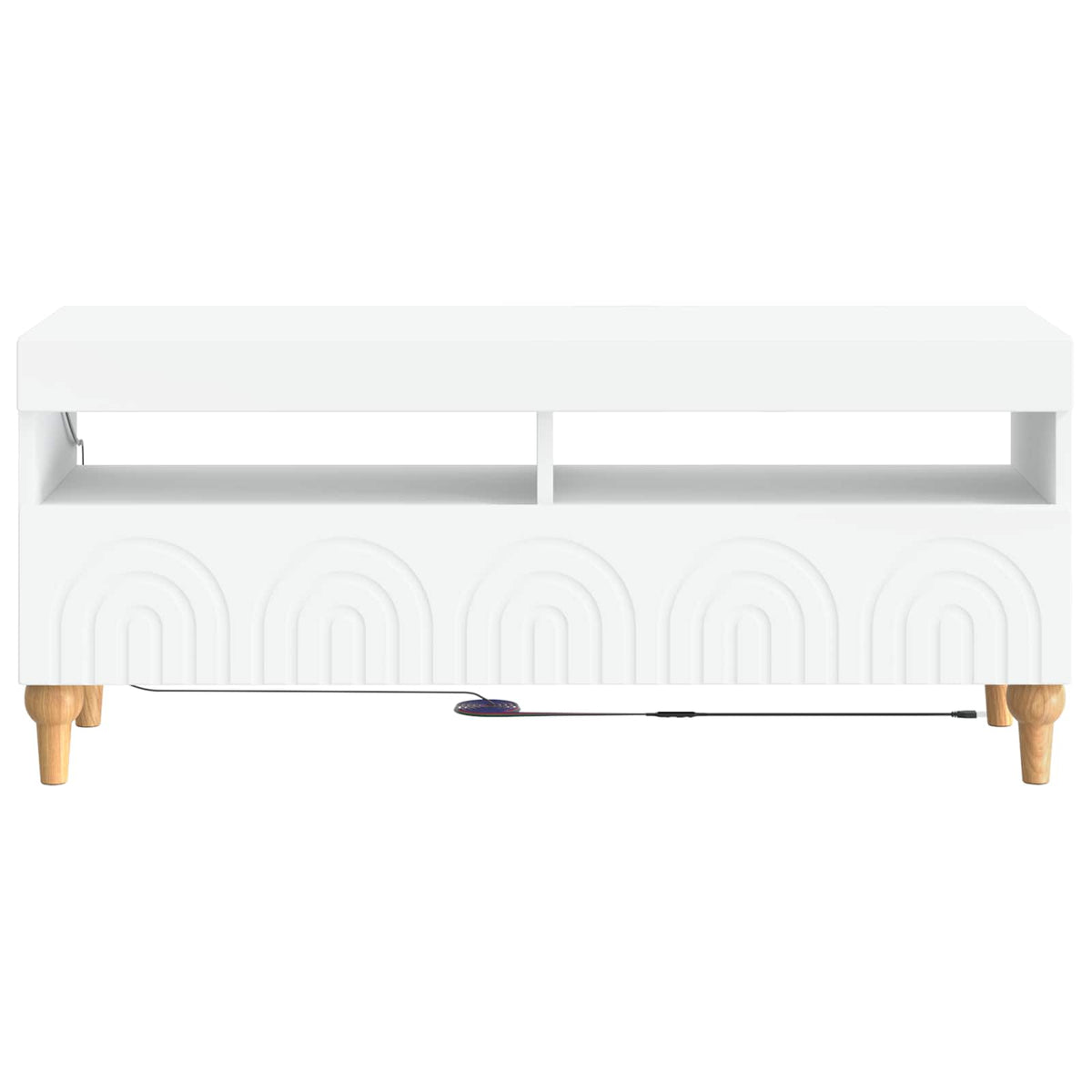 LED-TV-Schrank Weiß Holzwerkstoff