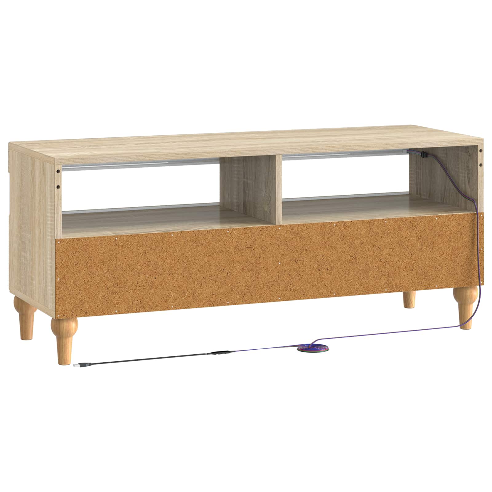 LED-TV-Schrank Sonoma-Eiche Holzwerkstoff