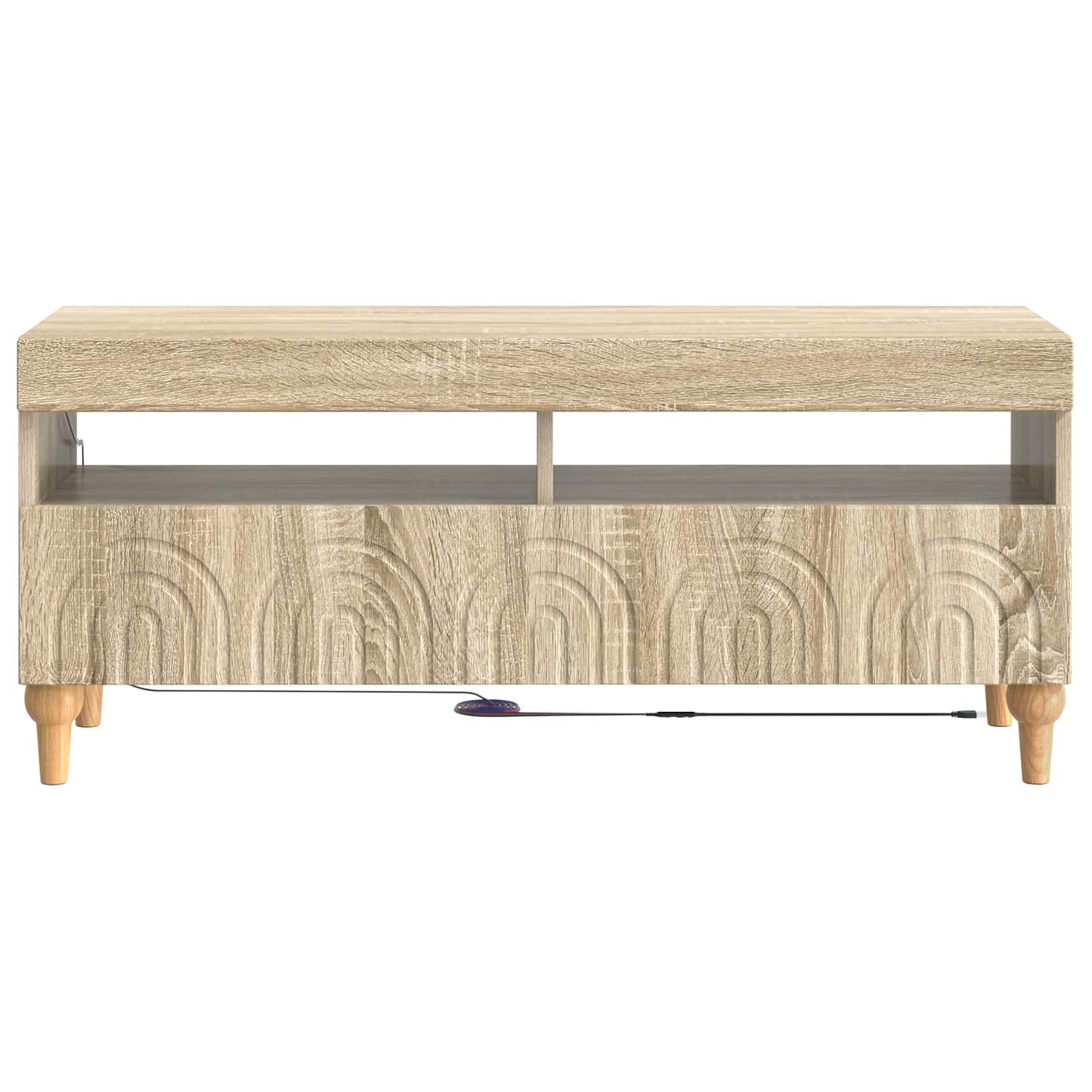 LED-TV-Schrank Sonoma-Eiche Holzwerkstoff