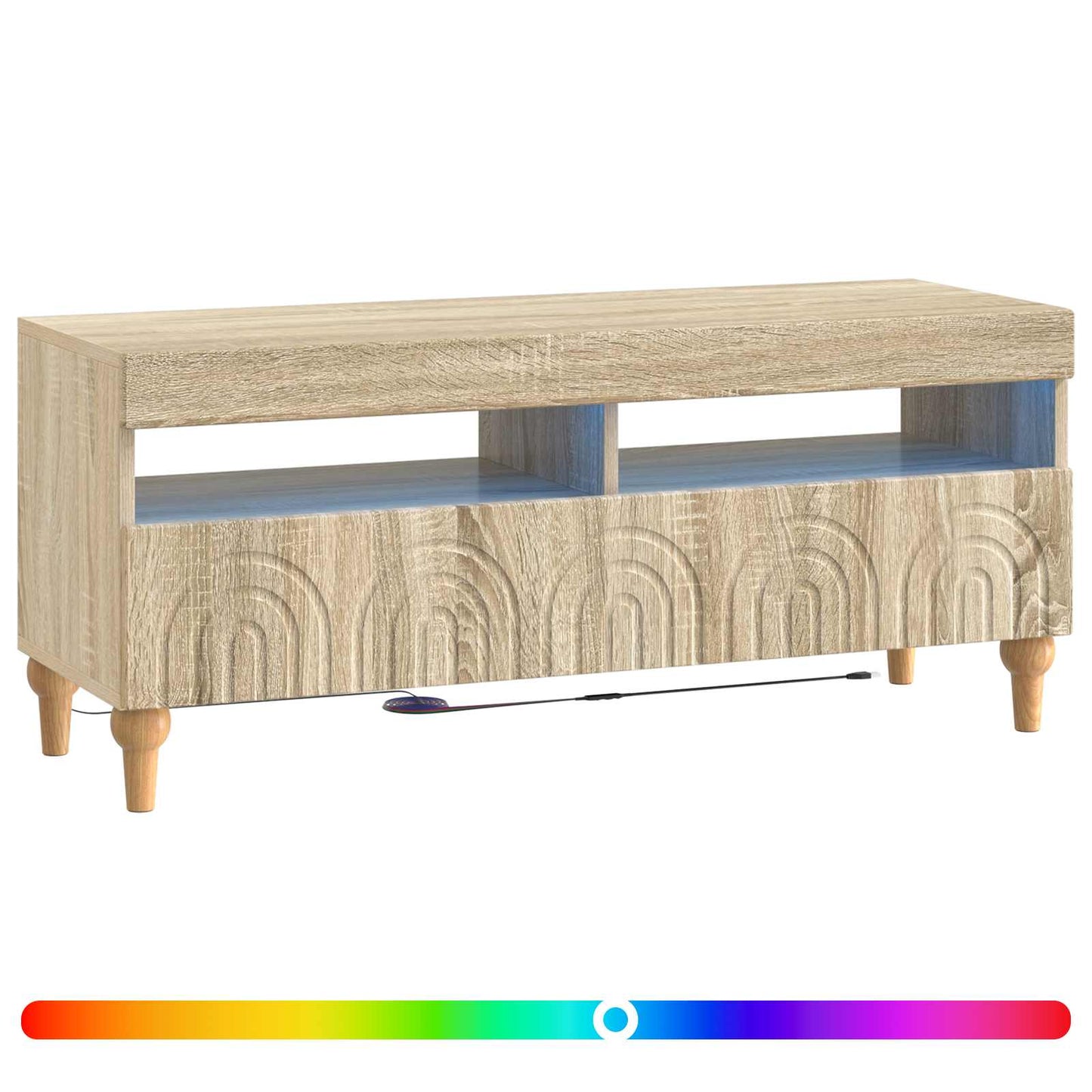 LED-TV-Schrank Sonoma-Eiche Holzwerkstoff