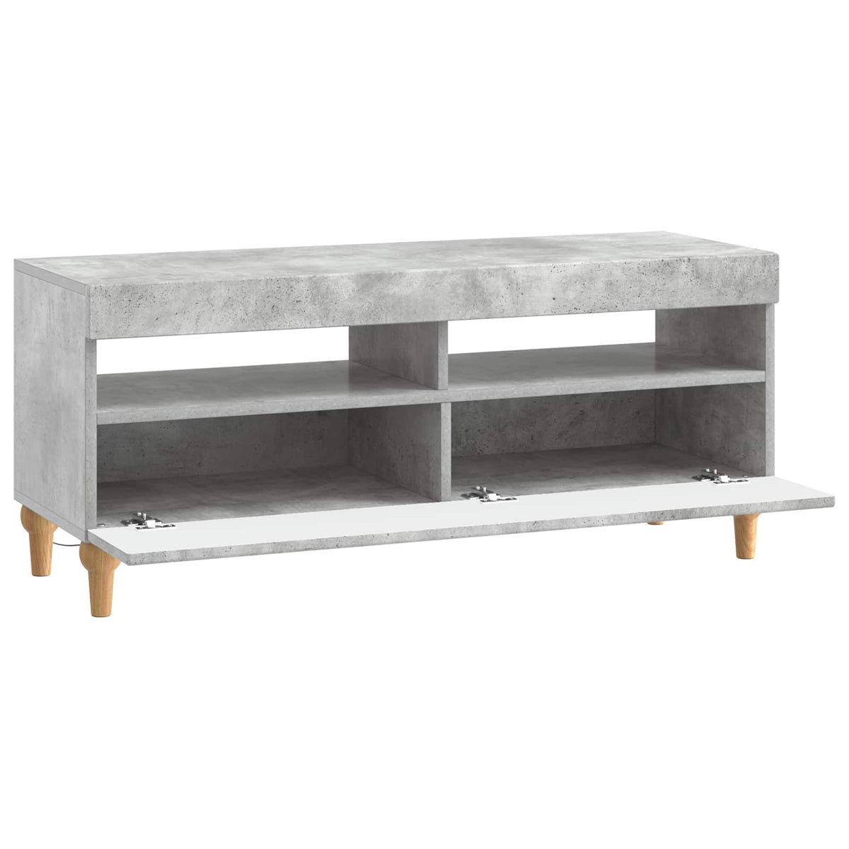 LED-TV-Schrank Betongrau Holzwerkstoff