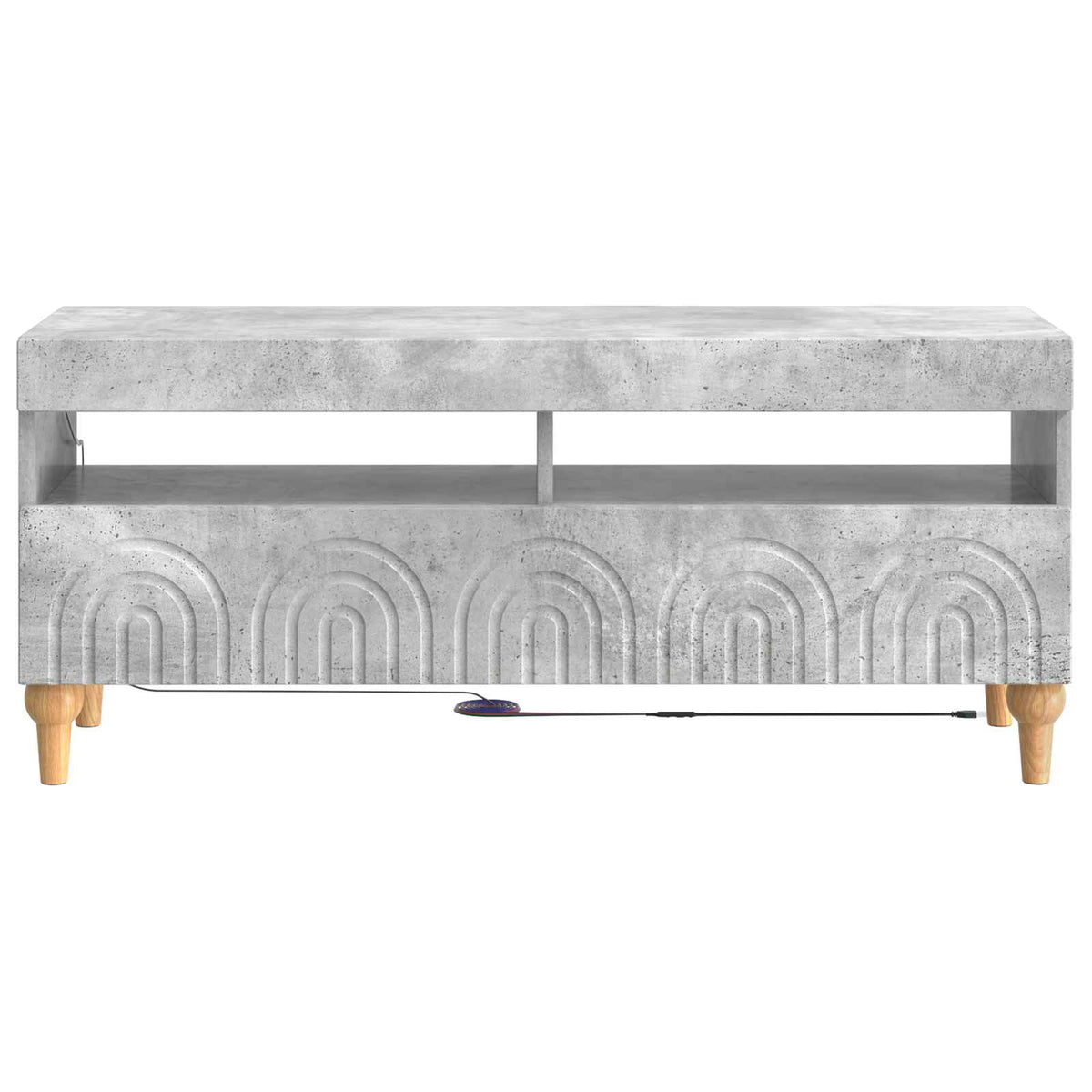 LED-TV-Schrank Betongrau Holzwerkstoff