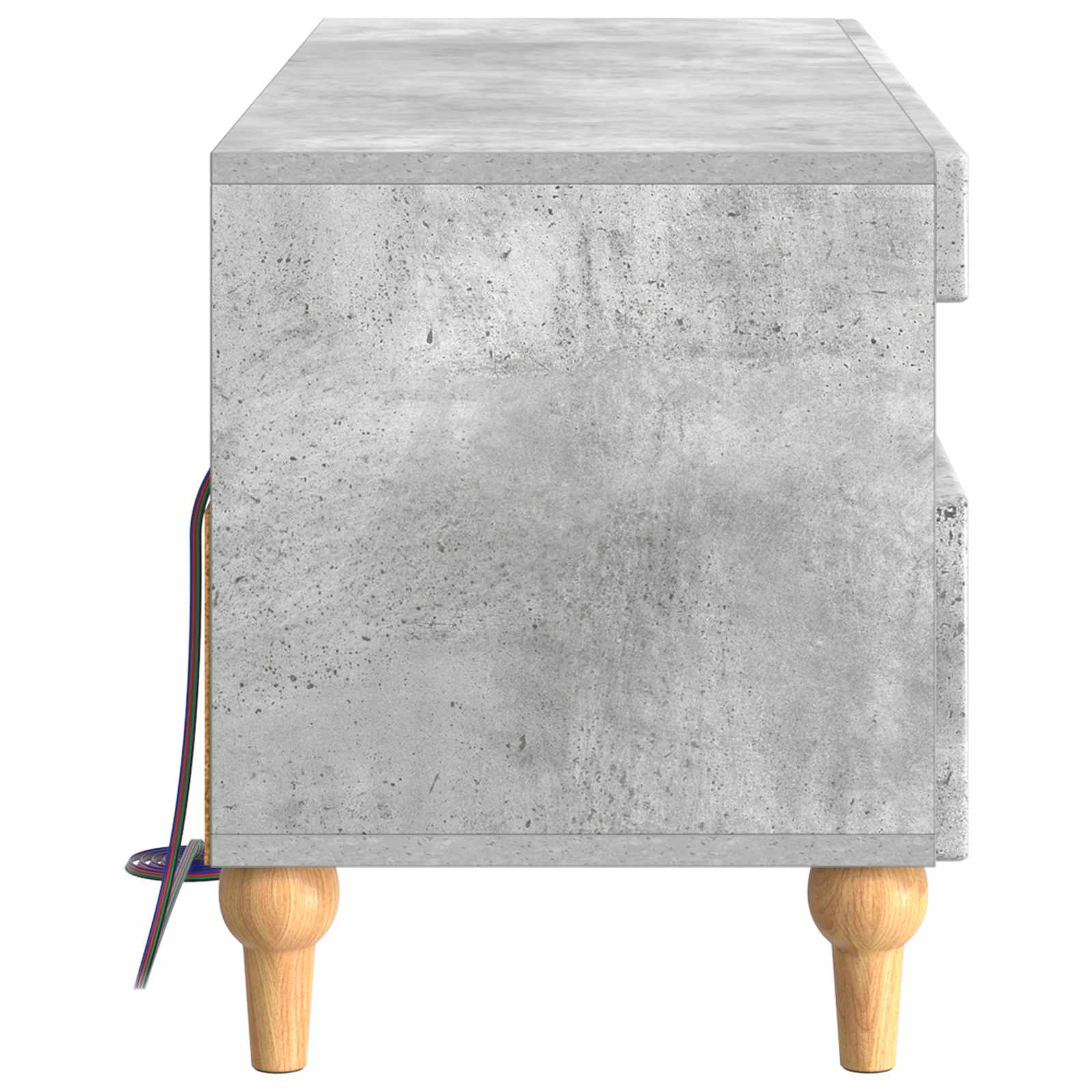 LED-TV-Schrank Betongrau Holzwerkstoff