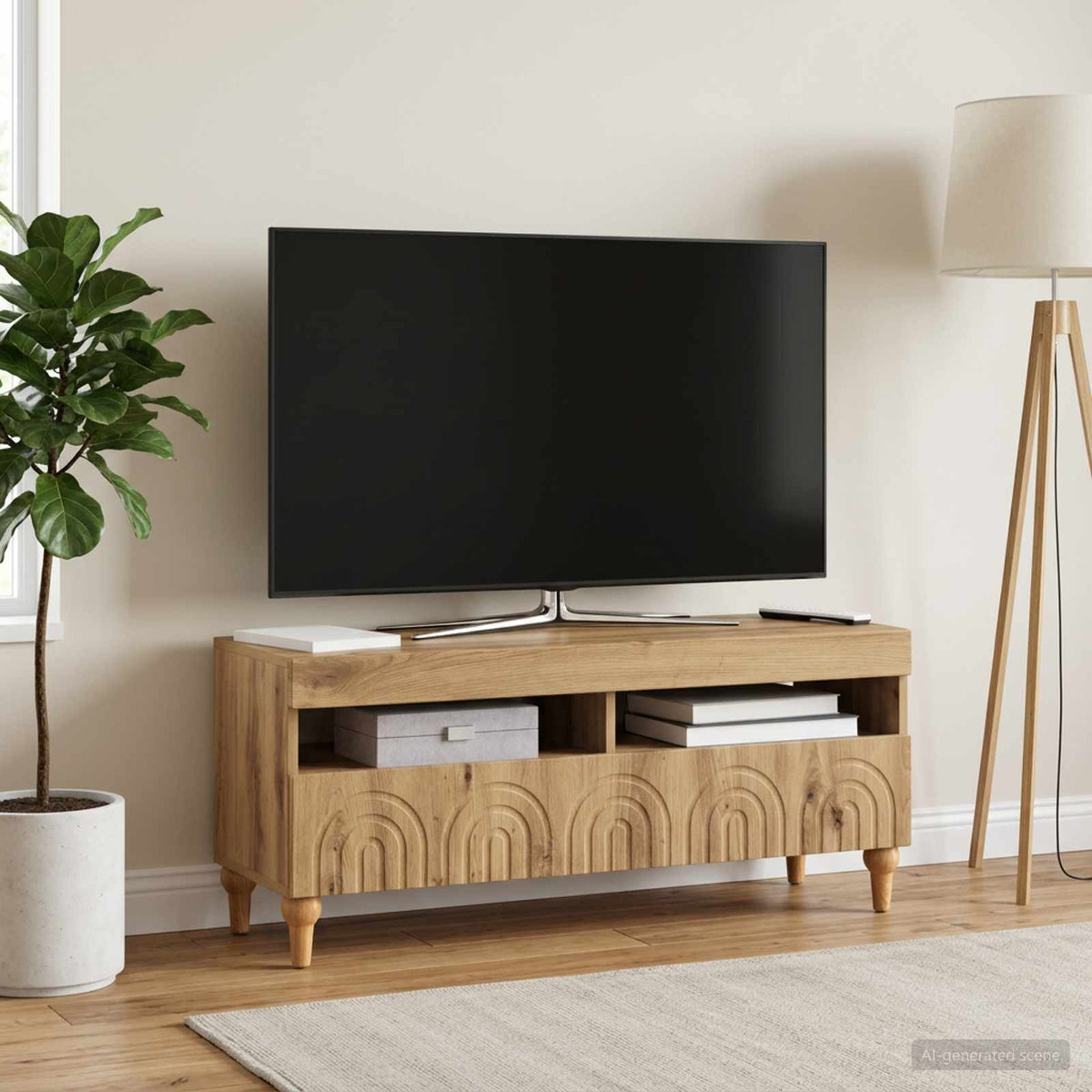 LED-TV-Schrank Artisan-Eiche Holzwerkstoff