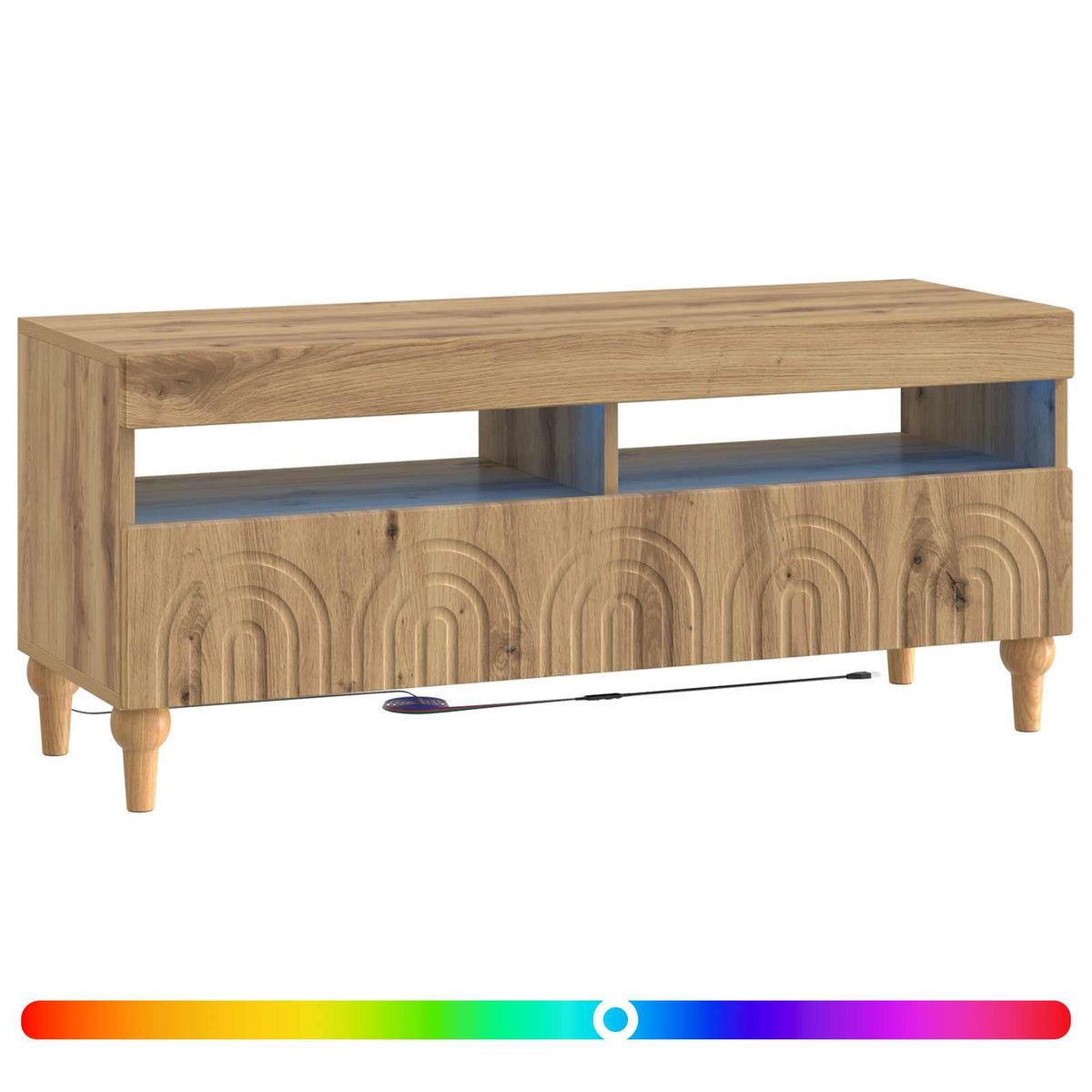 LED-TV-Schrank Artisan-Eiche Holzwerkstoff