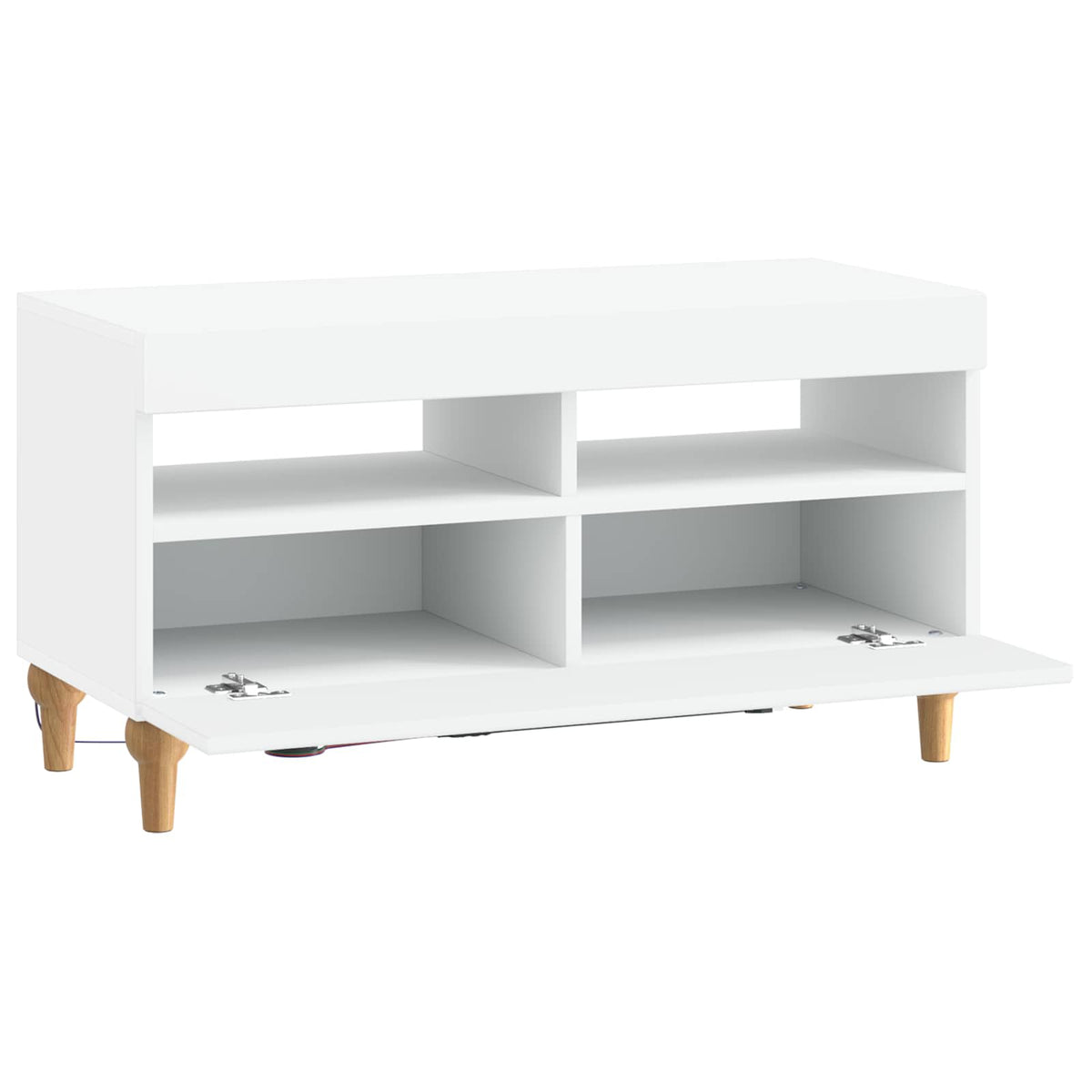 LED-TV-Schrank Weiß Holzwerkstoff