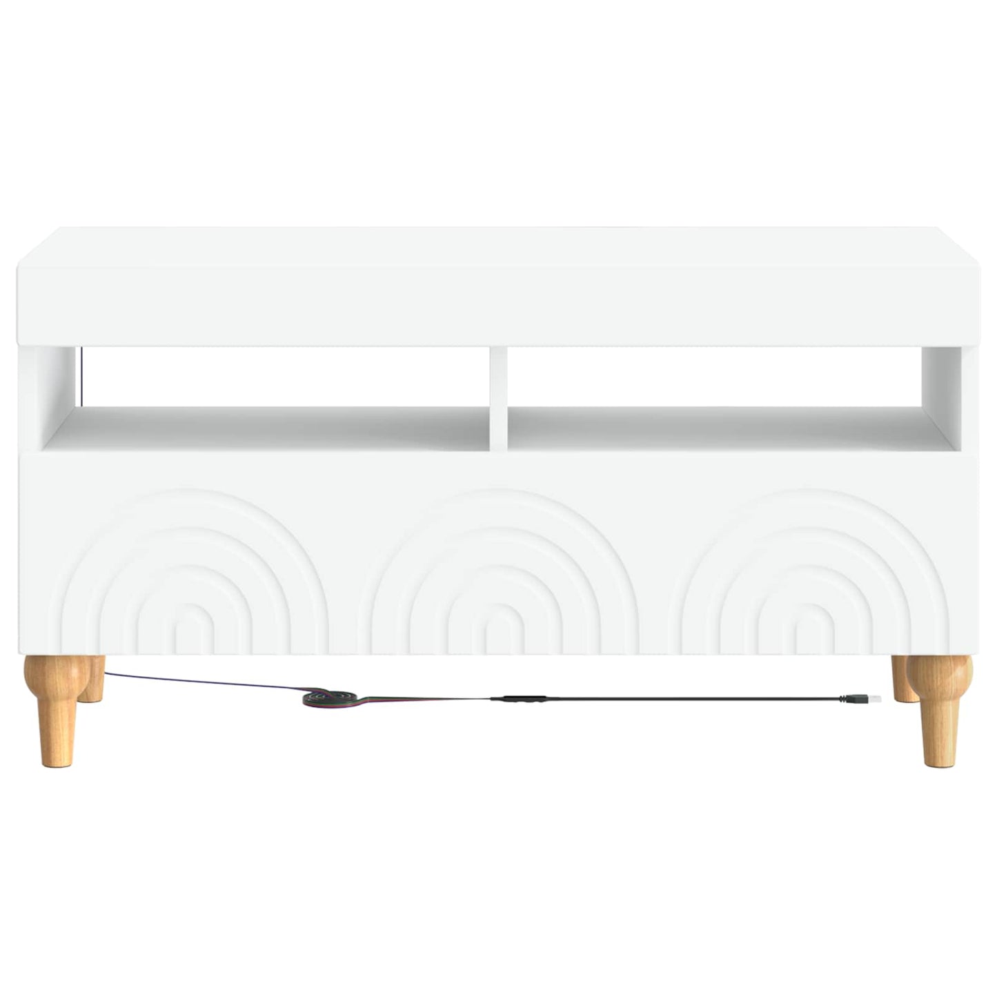 LED-TV-Schrank Weiß Holzwerkstoff